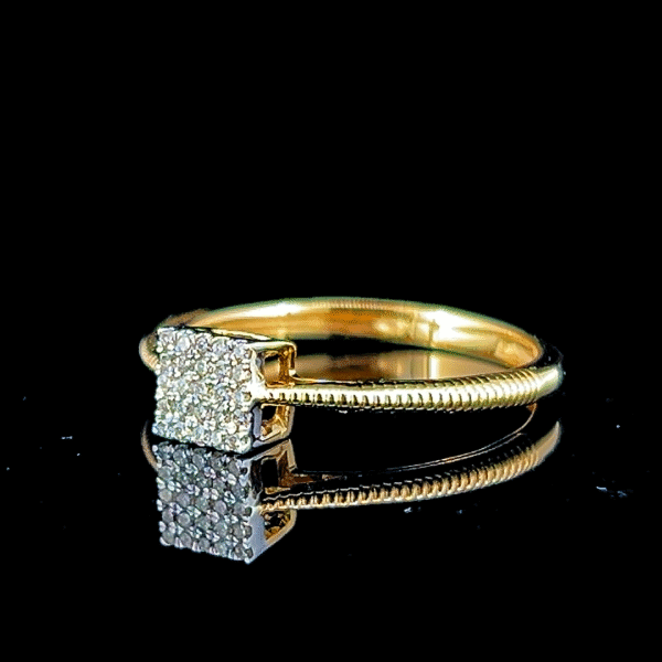 Bold Spark Square Ring - Image 2